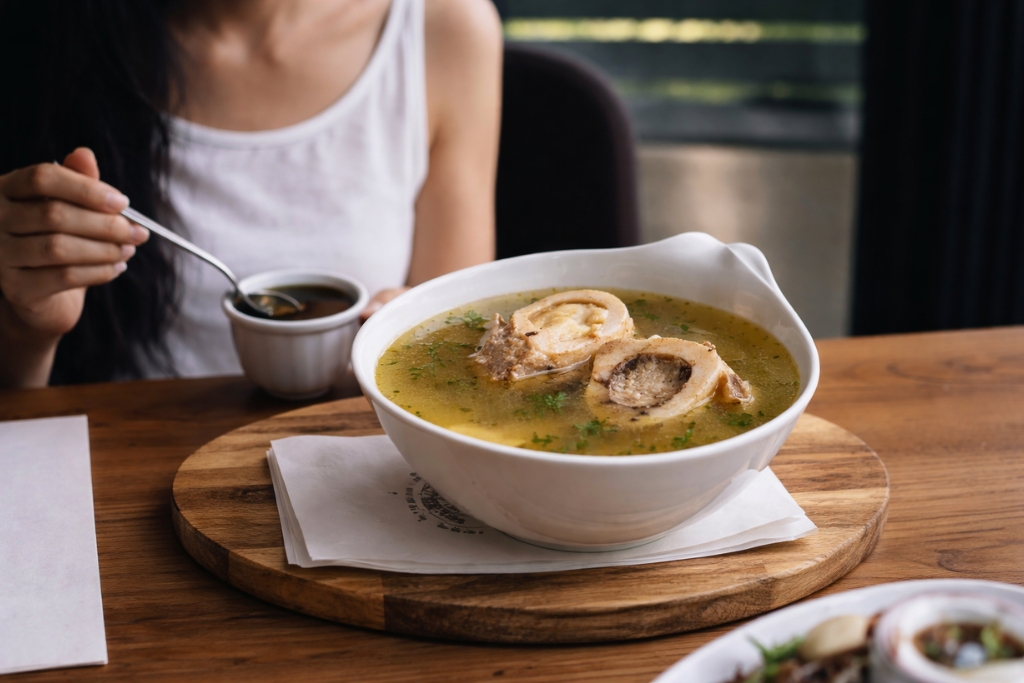 drinking bone broth daily